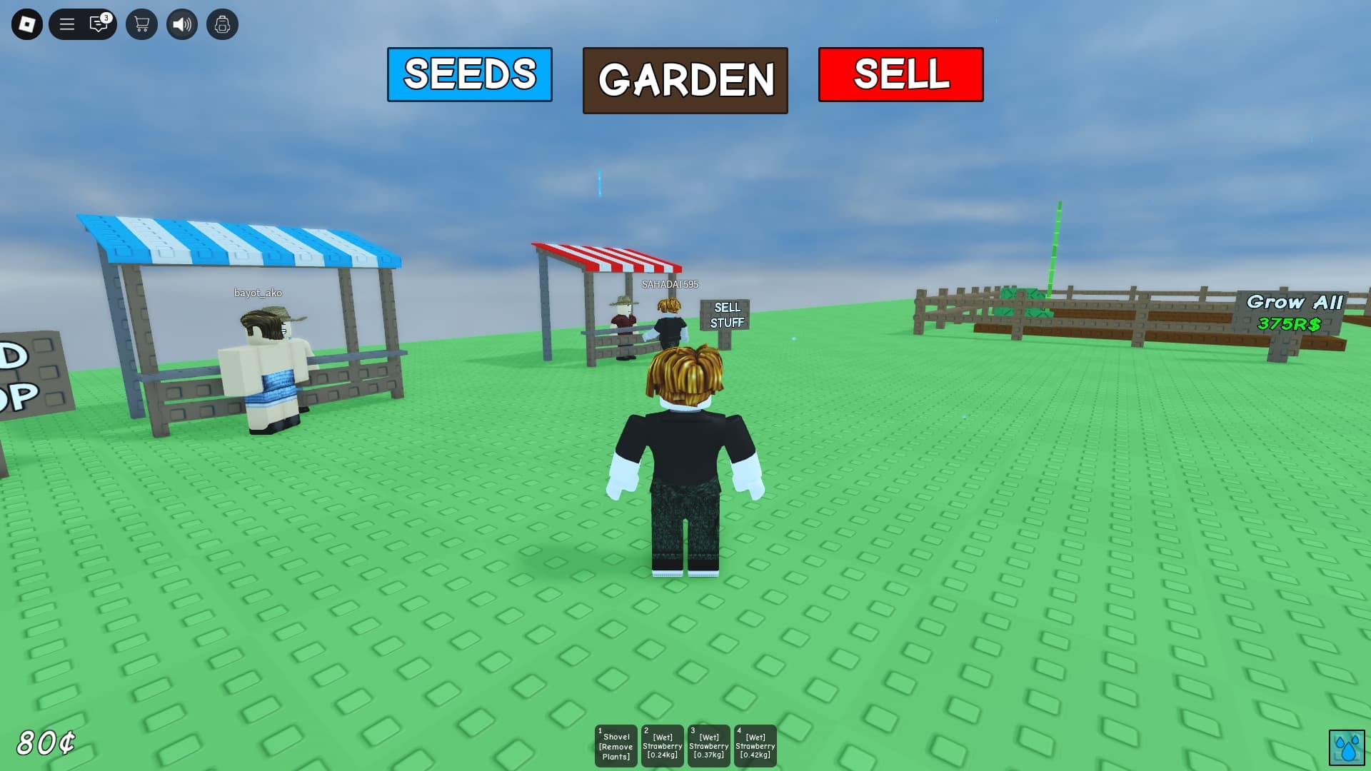 Grow A Garden Mythical Seeds vendor