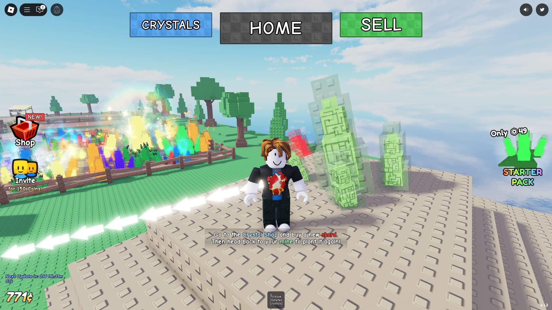 Grow Crystals Get More Codes