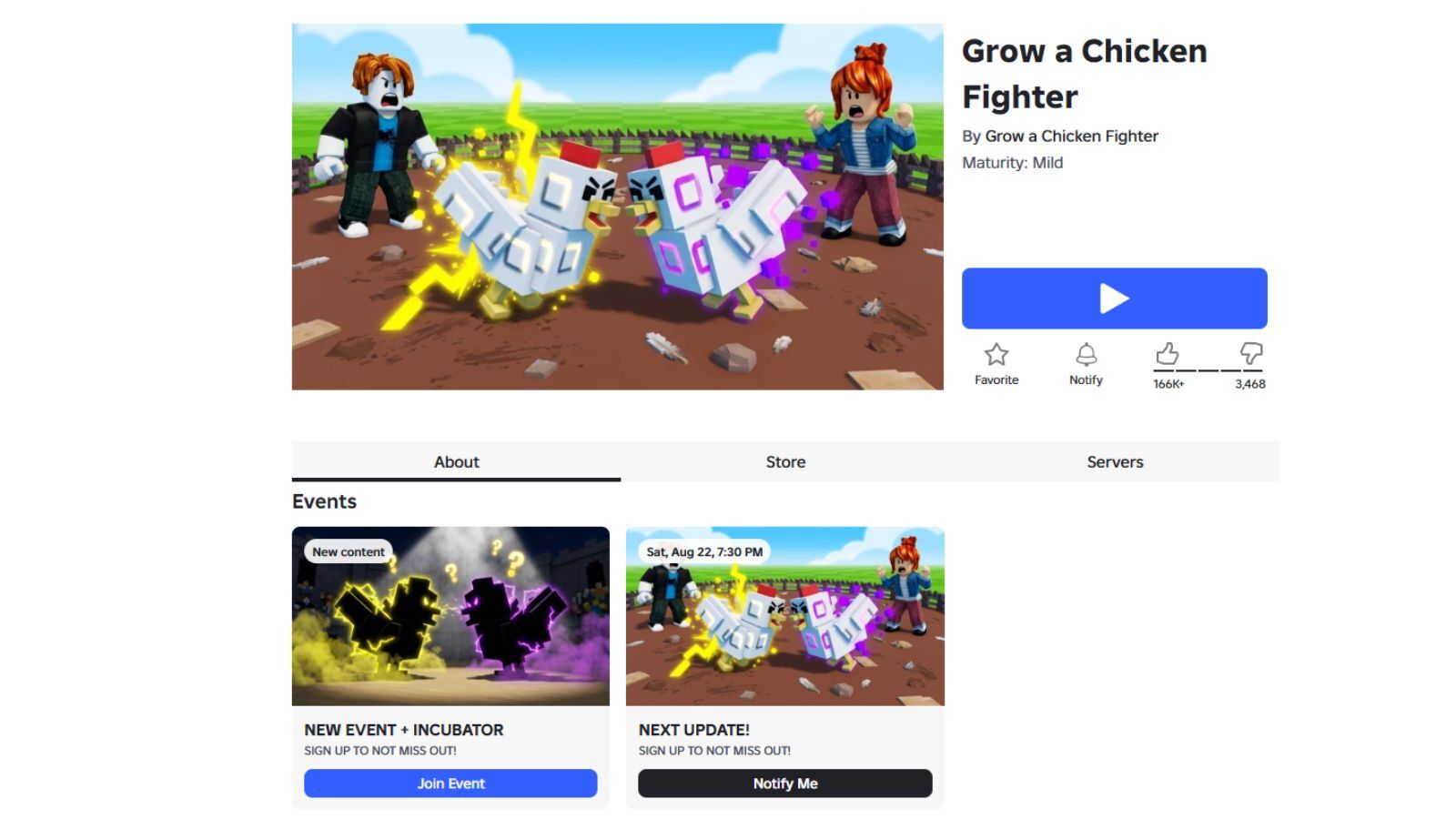 Grow a Chicken Fighter 1
