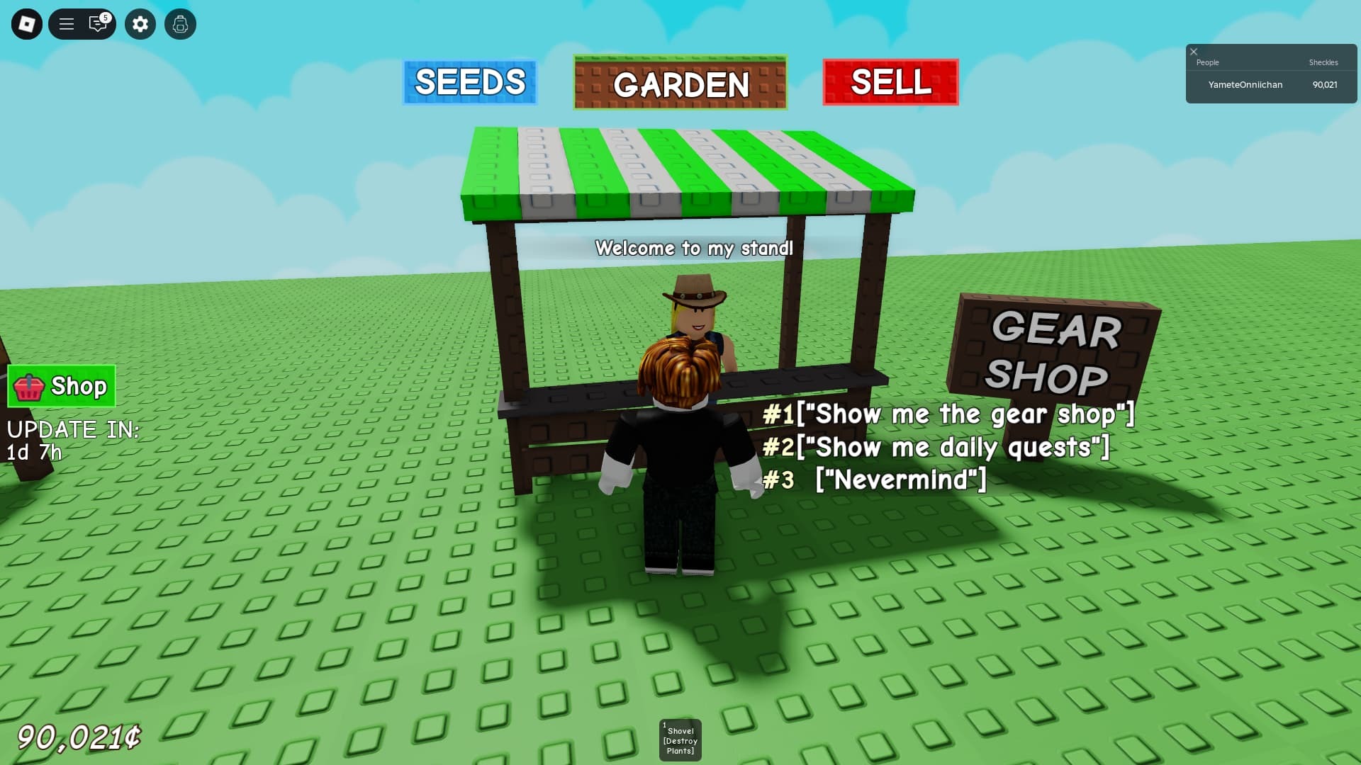 Grow a Garden Gear Shop