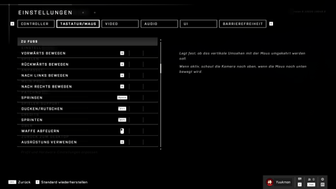 Halo Infinite Crossplay Tastenbelegung