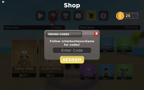 Harbor Havoc Codes (November 2023)