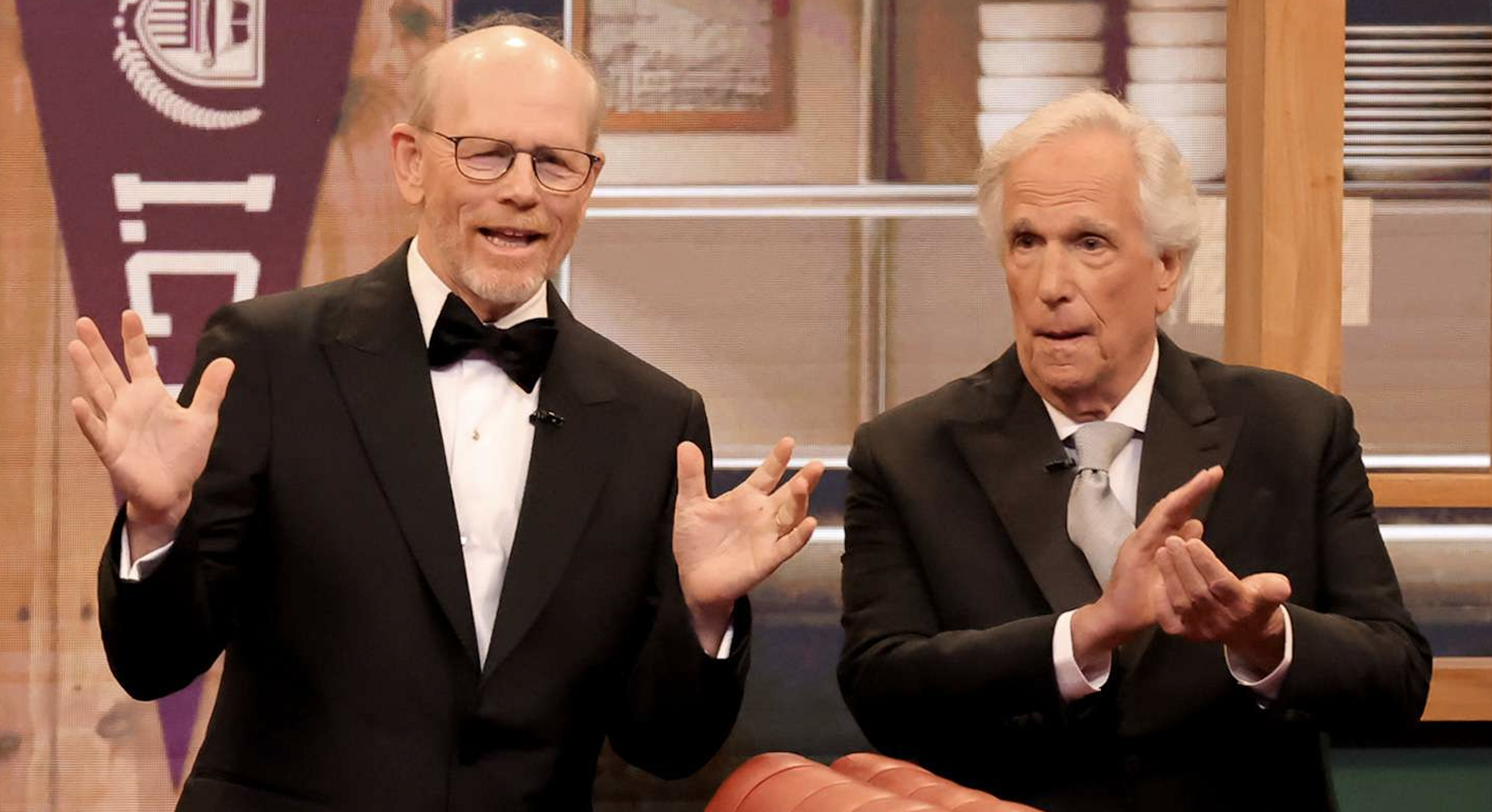 Henry Winkler and Ron Howard