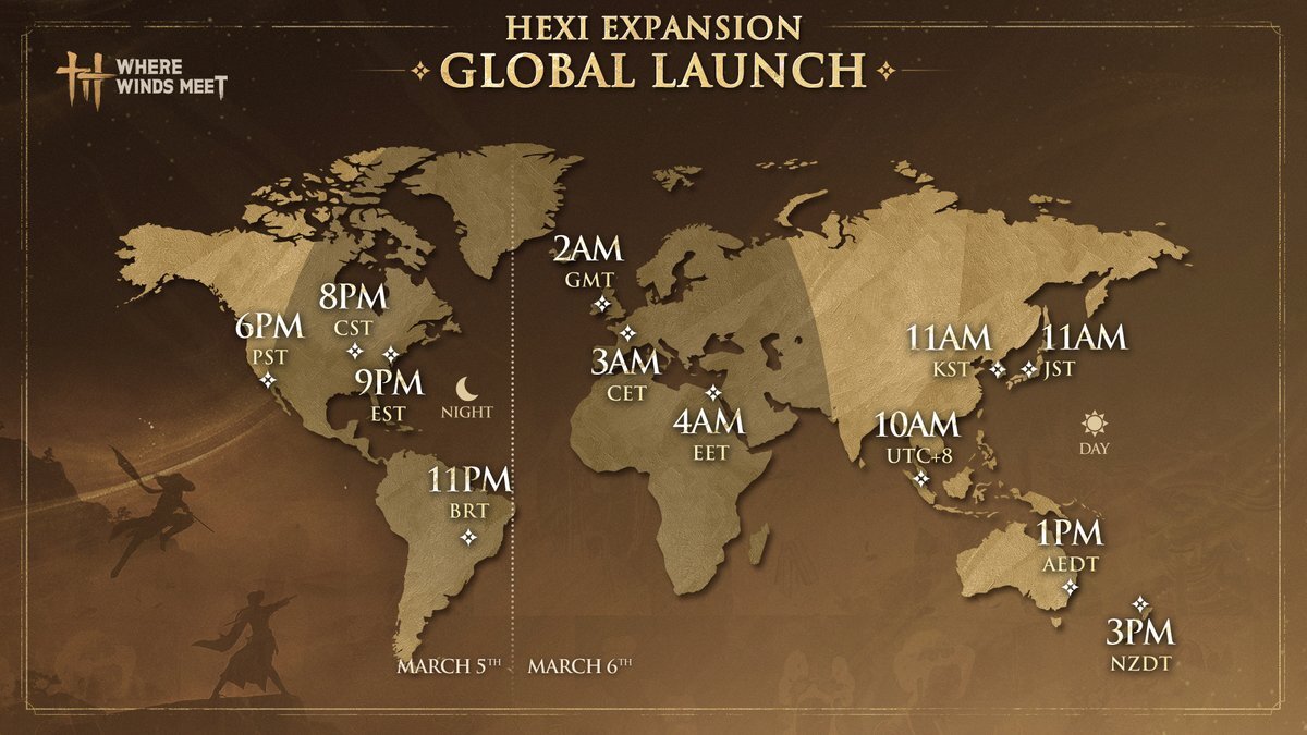 Hexi Expansion Launch Time