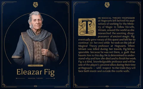 Hogwarts Legacy Professor Eleazar Fig