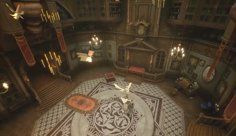 Hogwarts Legacy Room of Requirement from above