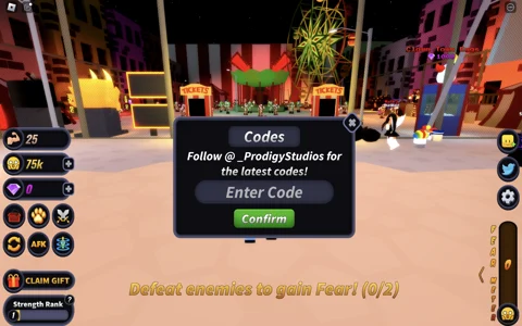 Horror Simulator how to redeem codes