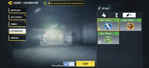 How to equip Sprays in COD Mobile