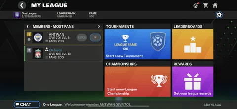 How To Create League EAFC Mobile