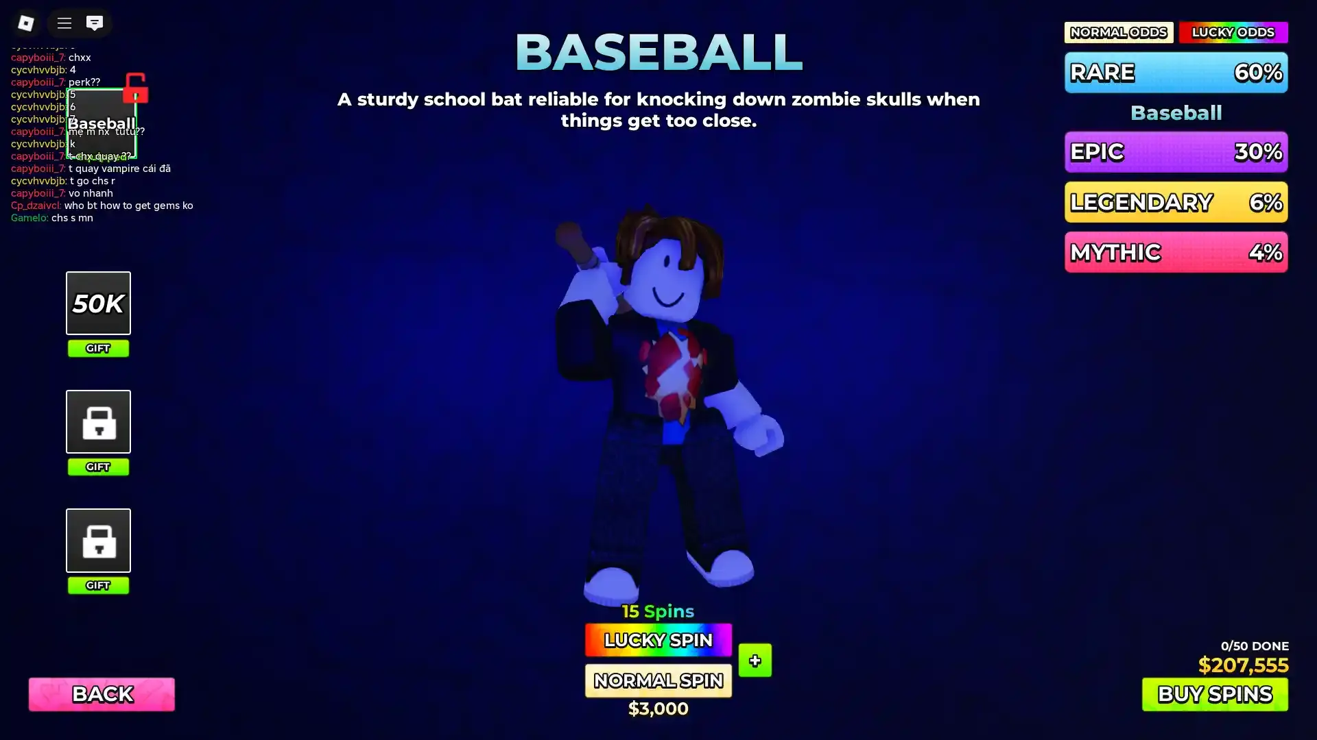 Hunty Zombie Rare Weapons