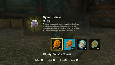 Hylian Shield Description Tot K