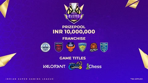 Indian Super Gaming League ISGL 2025 Teams and Games Announced