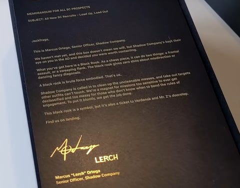 Jack Frags Letter