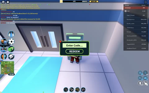 Jailbreak how to redeem codes