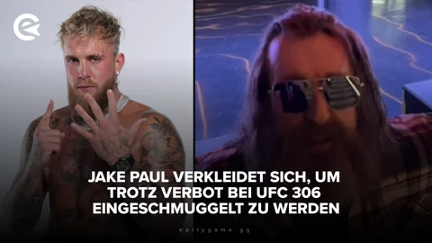 Jake Paul verkleidet sich um trotz Verbot bei UFC 306 eingeschmuggelt zu werden