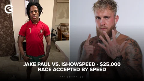 Jake Paul vs I Show Speed 25000 Race Accepted By Speed