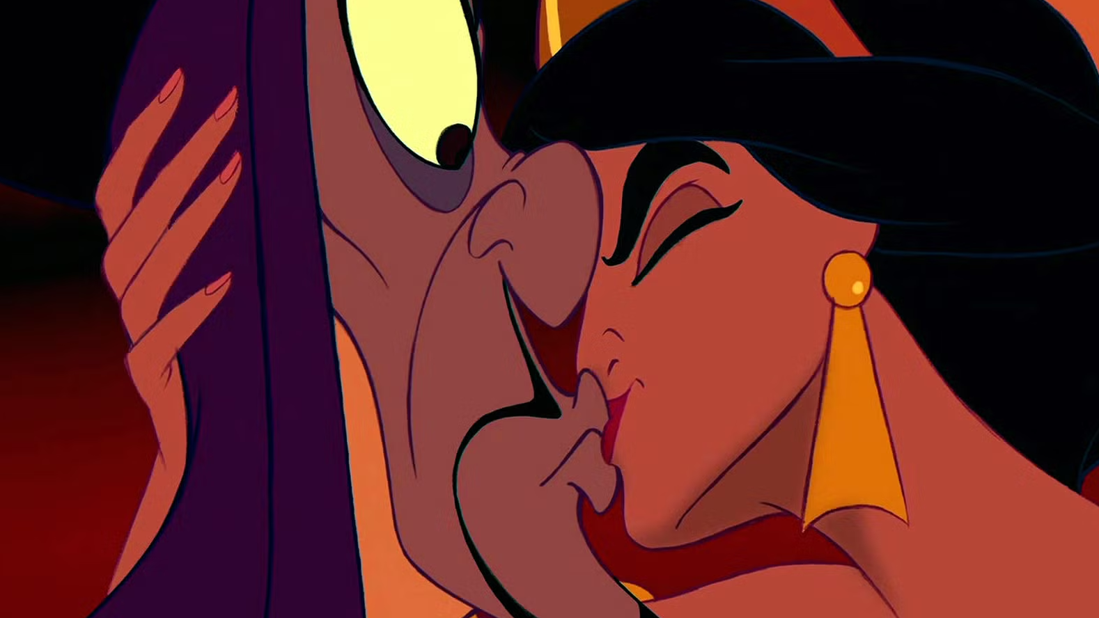 Jasmine kisses jafar