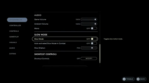 Jedi Survivor Slow Mode Menu