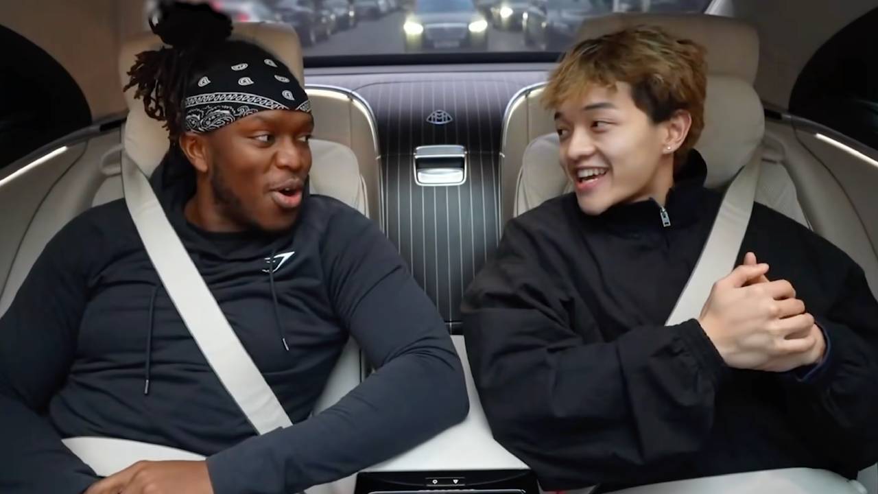 KSI and Jason The Ween in a Maybach