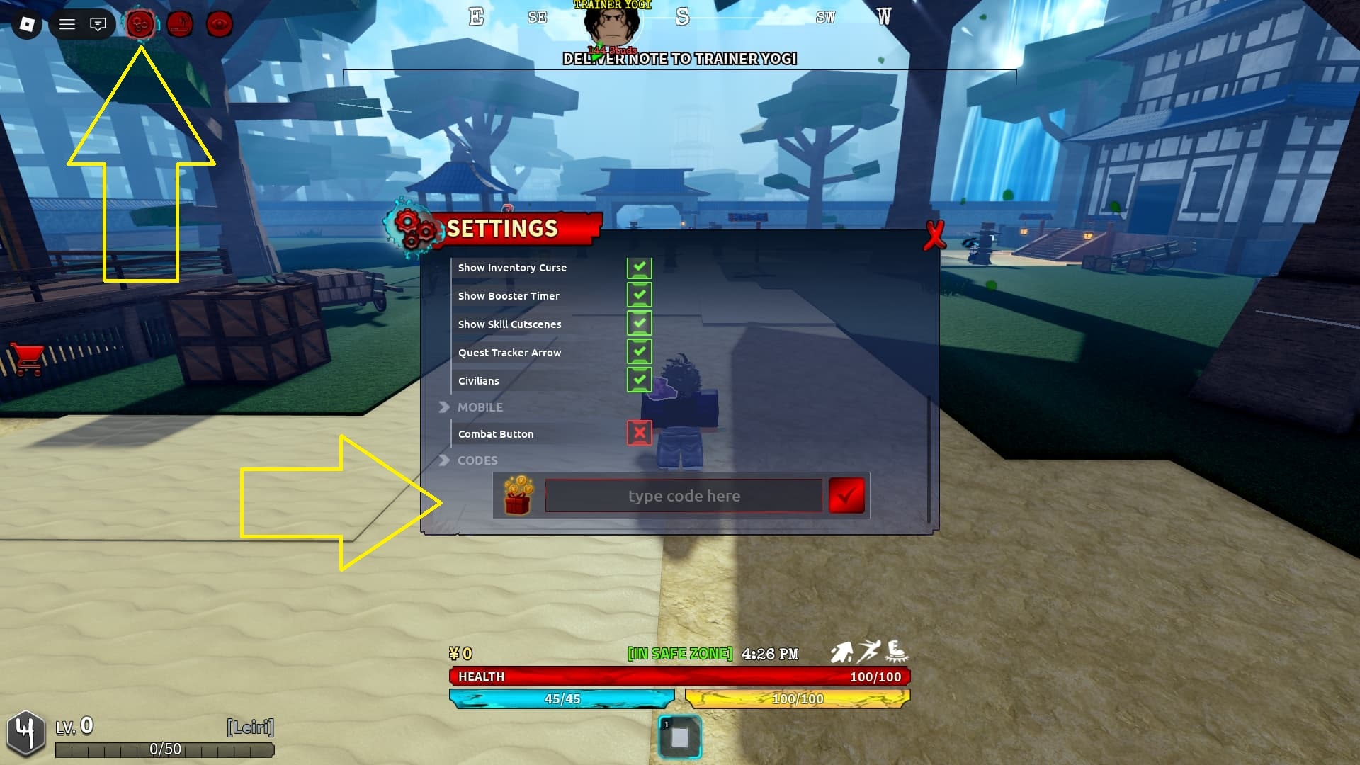 Kaizen how to redeem codes