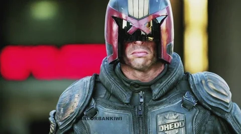 Karl Urban as Judge Dredd