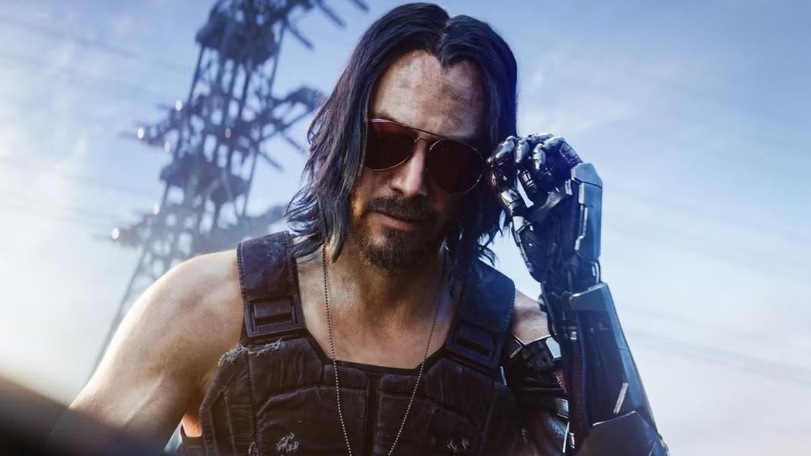 Keanu Reeves Cyberpunk 2077 cropped processed by imagy