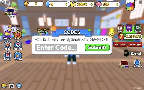 Roblox Giant Simulator Codes (December 2023)