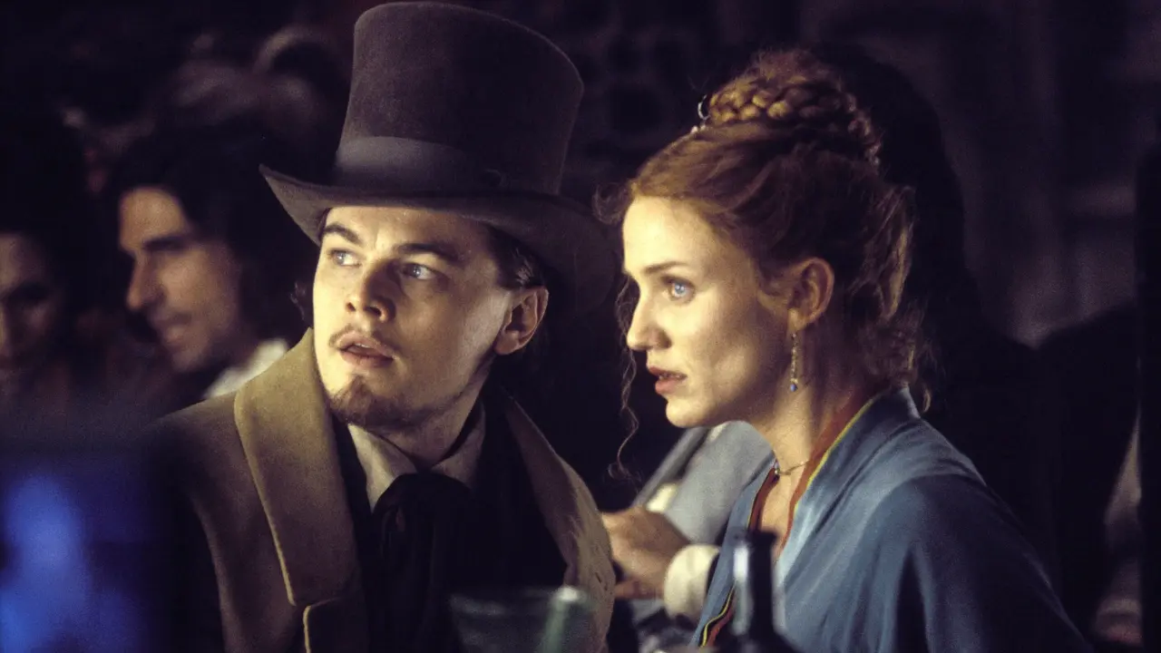 Leonardo Di Caprio and Cameron Diaz Gangs of New York