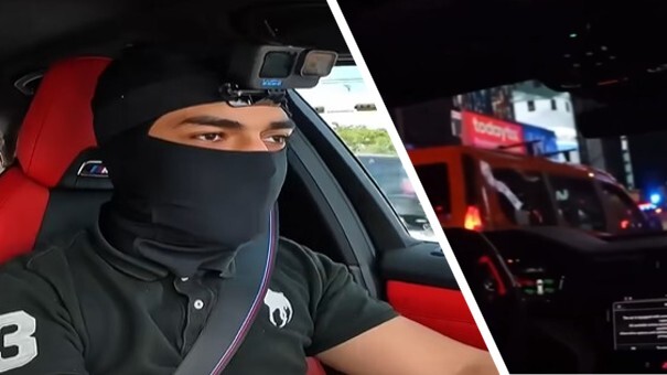 Licence Streamer Times Square Flucht vor Polizei