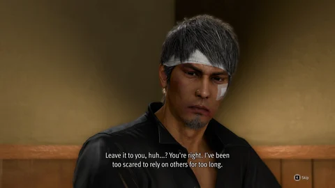 Like a Dragon Infinite Wealth Kiryu sad