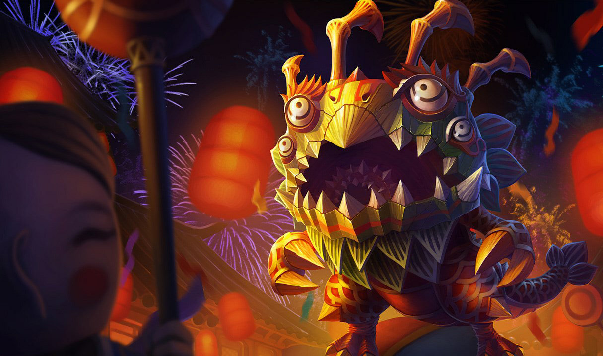 Lion Dance Kog Maw skin