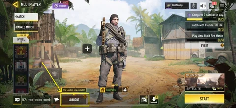 Loadout and Events COD Mobile