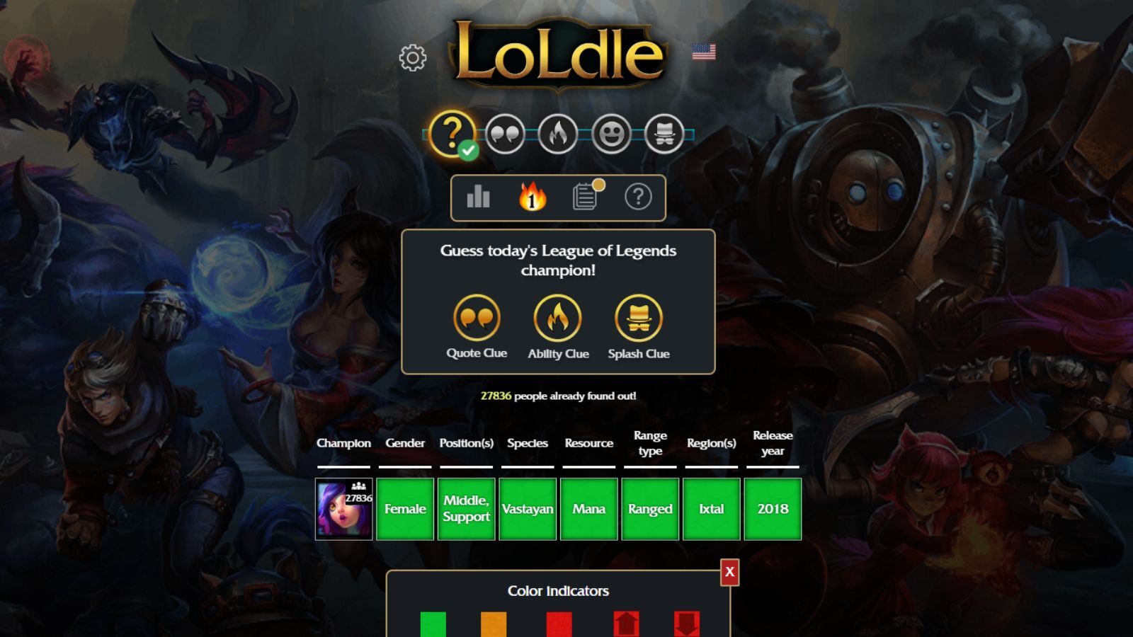 Loldle answers Classic