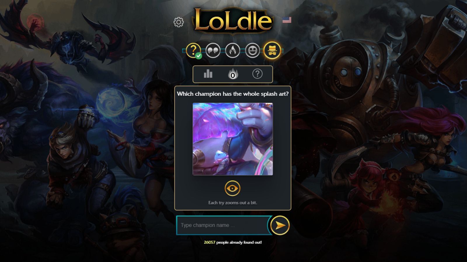 Loldle answers Splash Art