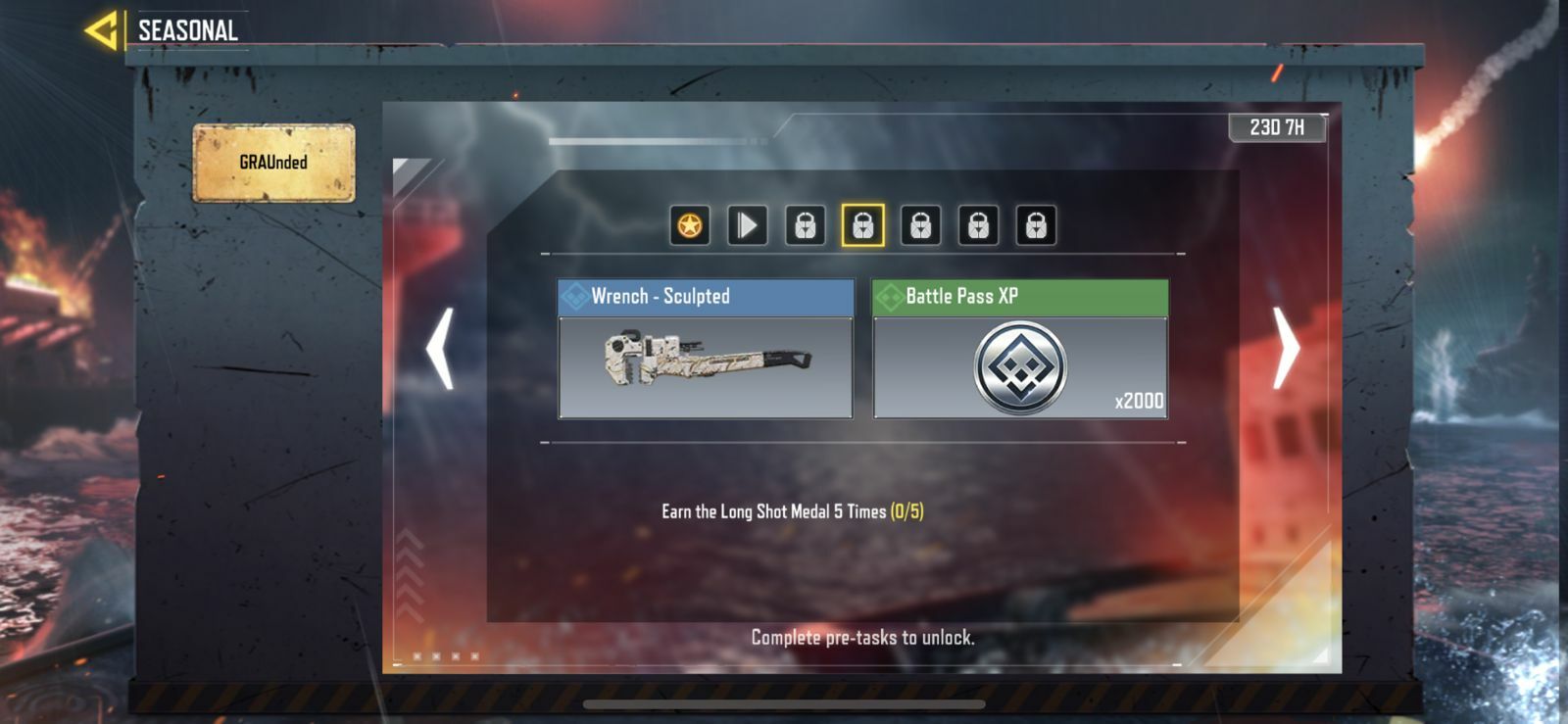 Long Shot Medal Seasonal Event