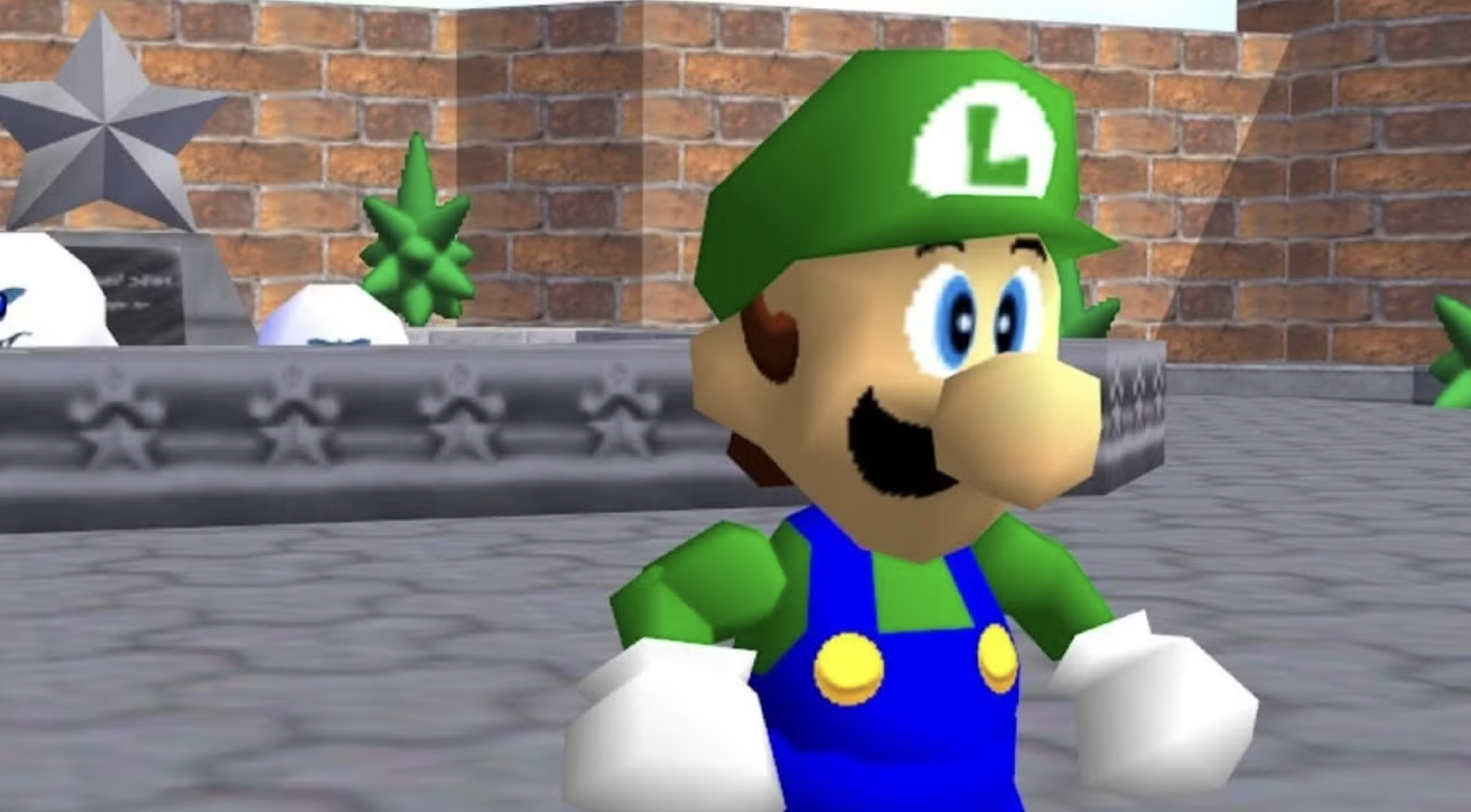 Luigi in Super Mario 64