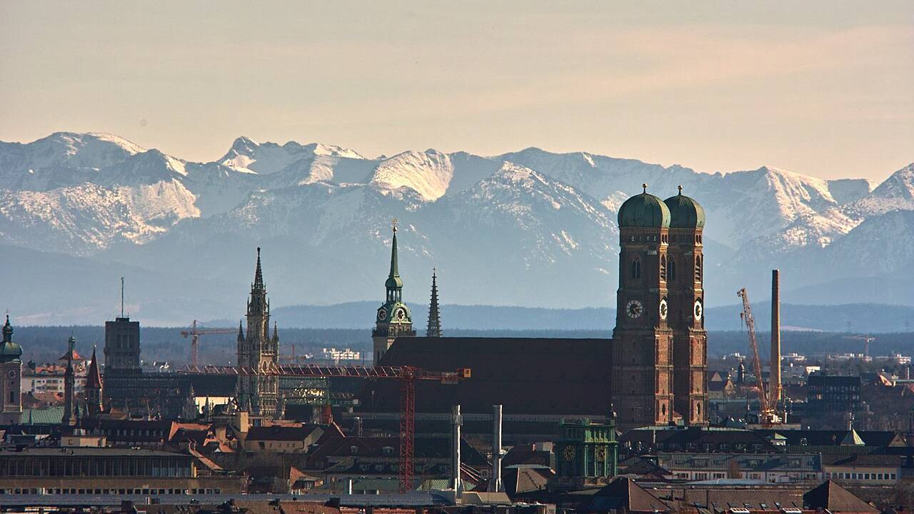 München Alpen Bild