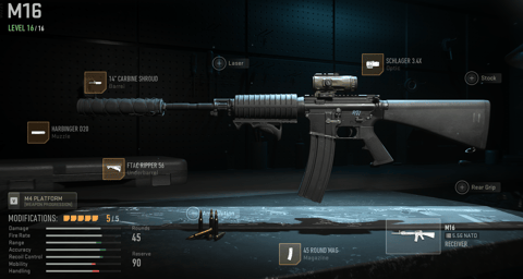 Best M16 loadout and class build for Warzone and MW3