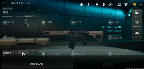 M4 gunsmith warzone mobile