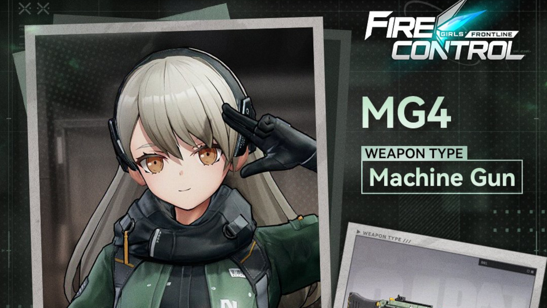 MG4 Girls Frontline Fire Control