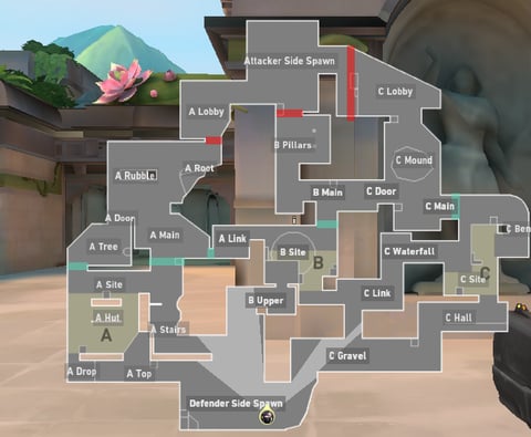 Valorant Lotus Map Callouts you Should Know - KJC eSports