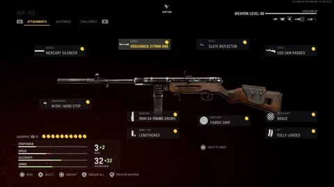 MP40 Warzone Atahcments