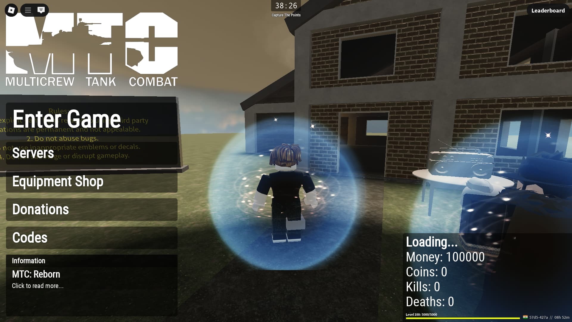 MTC main menu