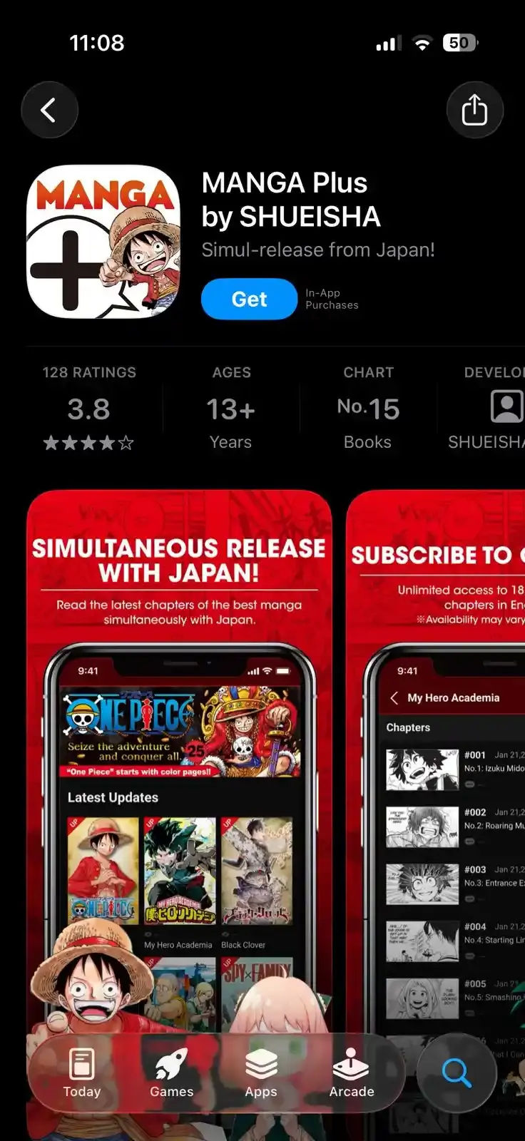 Manga Plus App Store