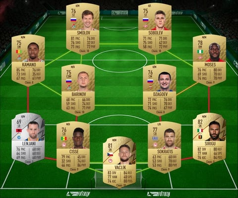 Matchup SBC Lazio Roma FIFA 22