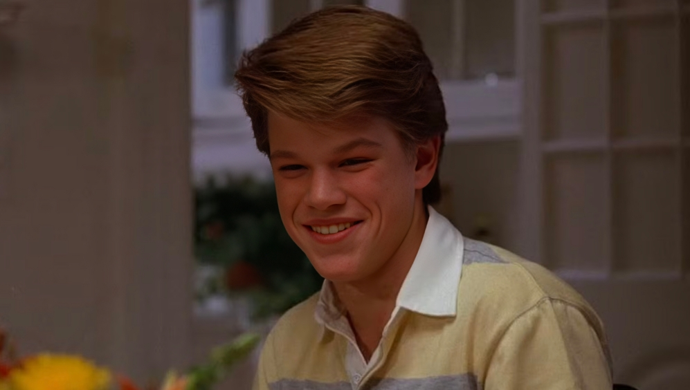 Matt Damon in Mystic Pizza