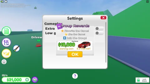 Mega Mansion Tycoon Group Rewards