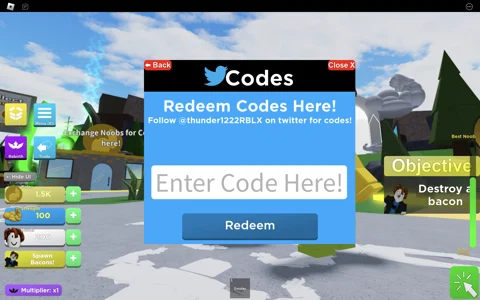 Mega Noob Simulator Redeem codes