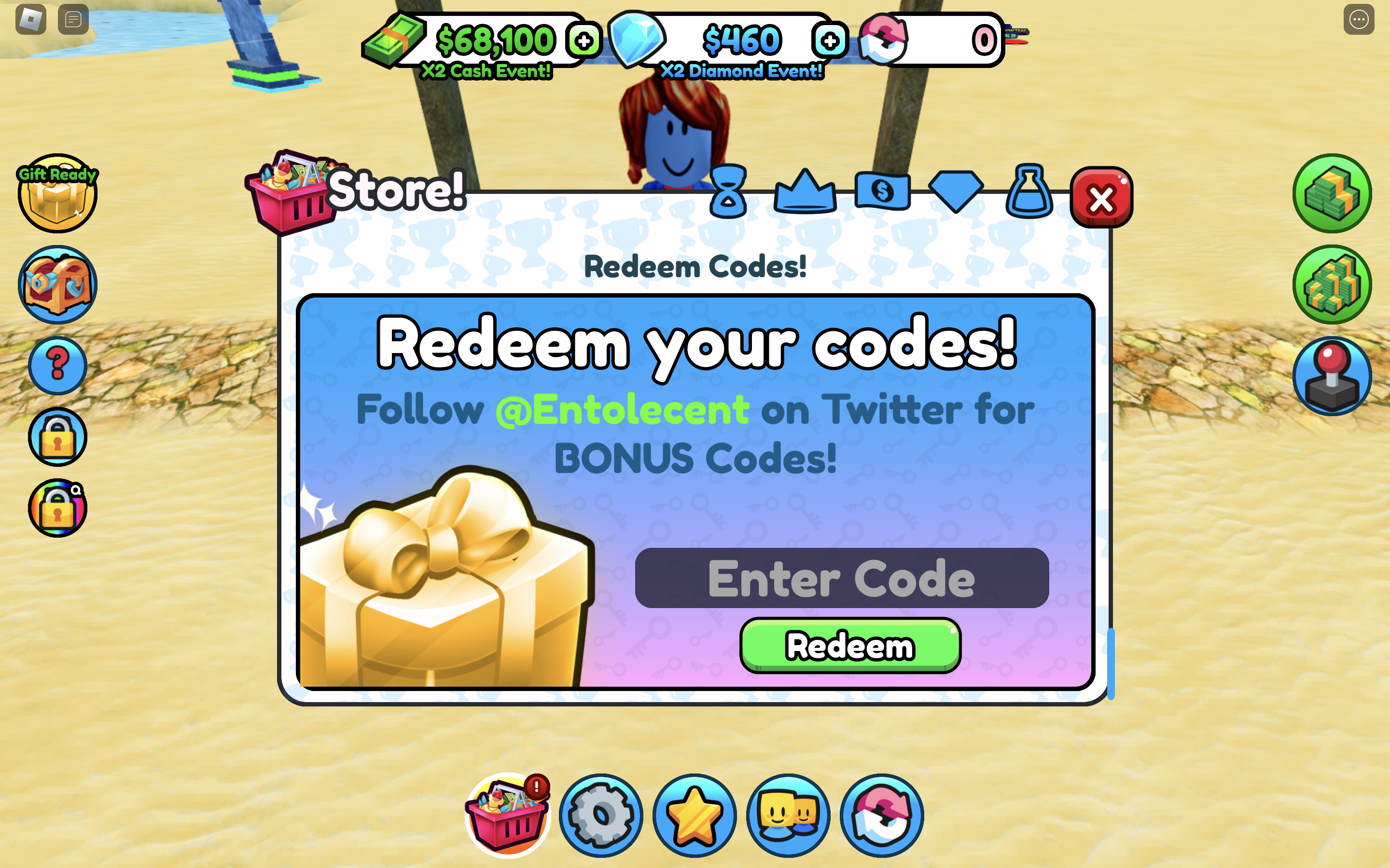 Mega Pyramid Tycoon how to redeem codes