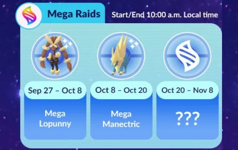 Mega Raids Oct